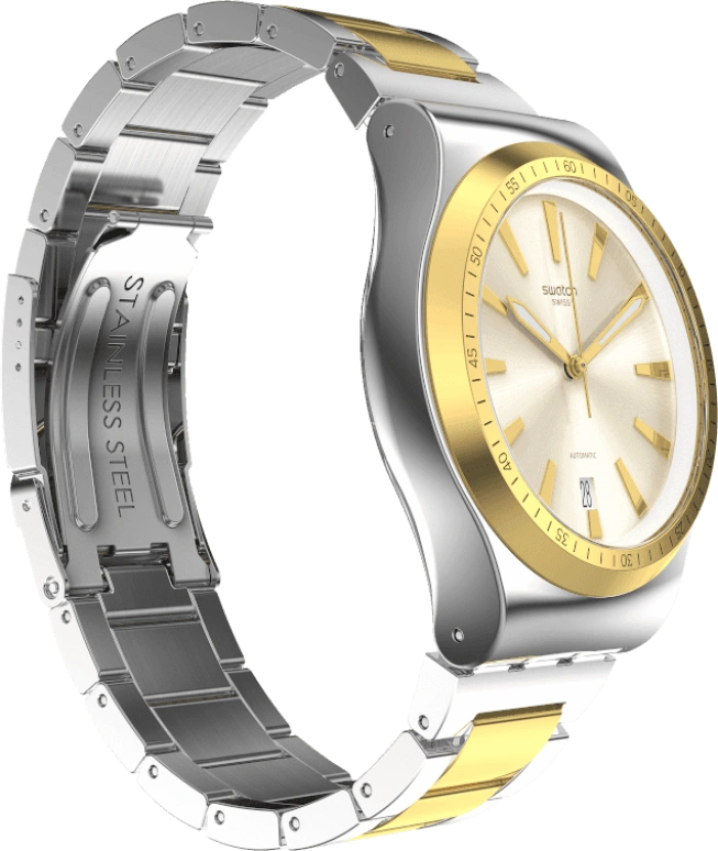 Swatch,IRONY 42mm,42mm,Gold,Open,YIS429G