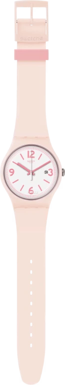 Swatch,Originals 41mm,41mm,Plastic,White,Quartz,Day,Tonneau,SUOP400