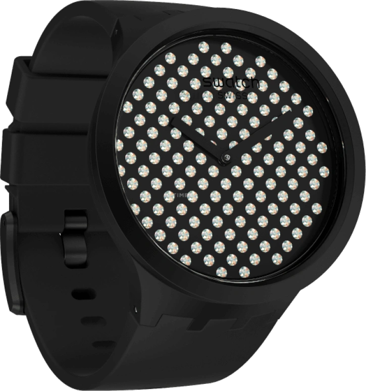 Swatch,THE BOLD 47mm,47mm,Plastic,Black,SO27Z107
