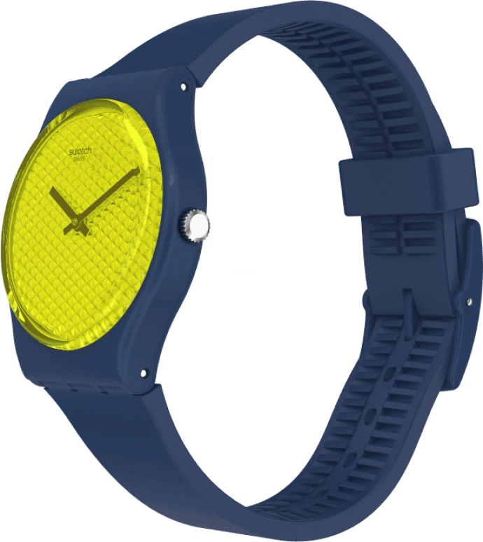 Swatch,Originals 34mm,34mm,Plastic,Yellow,GN266