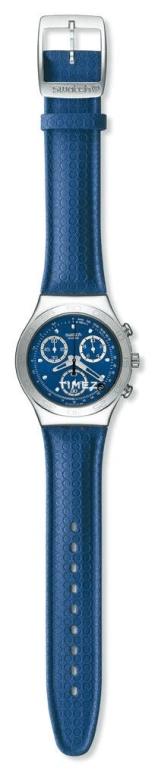 Swatch,Other 40mm,40mm,Stainless Steel,Blue,Quartz,Chronograph,Day,YCS440