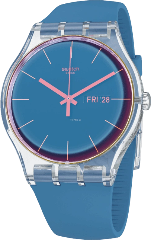Swatch,Originals 41mm,41mm,Plastic,Blue,SUOK711