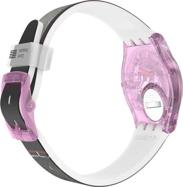 Swatch,Originals 34mm,34mm,Plastic,Multi-Color,Quartz,Sapphire,Crystal Glass,Round,GZ356