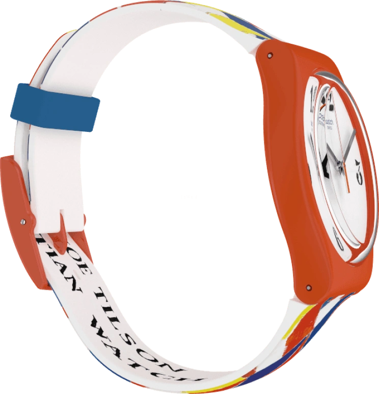 Swatch,Originals 41mm,41mm,Plastic,White,Sapphire,Crystal Glass,SUOZ312S