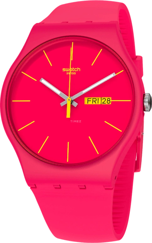 Swatch,CLASSIC ,Plastic,Red,SUOR704