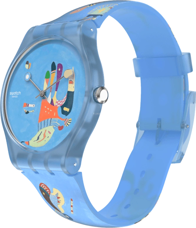 Swatch,Originals 41mm,41mm,Plastic,Blue,Quartz,Sapphire,Crystal Glass,Round,SUOZ342