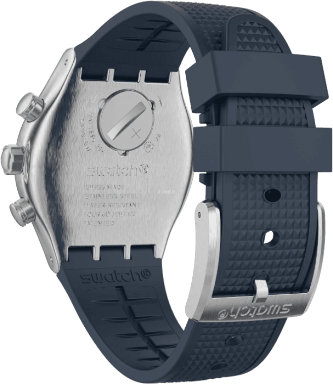 Swatch,IRONY 43mm,43mm,Stainless Steel,Blue,YVS454