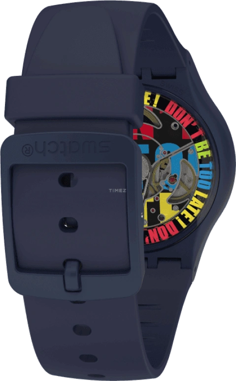 Swatch,Originals 42mm,42mm,Bioceramic,Blue,Quartz,Sapphire,Crystal Glass,Round,SO30N400