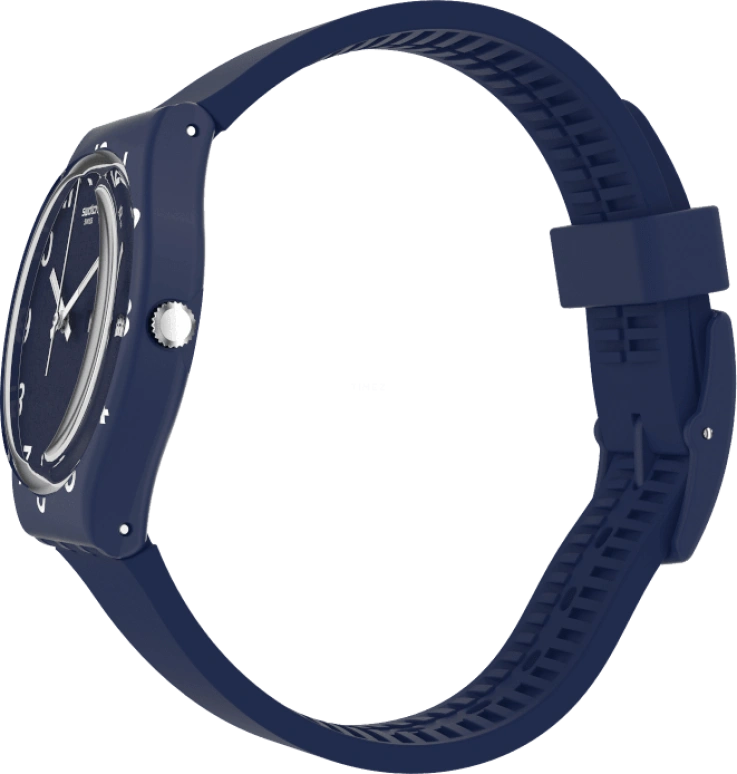 Swatch,Originals 39.20mm,39.20mm,Plastic,Blue,Sapphire,Crystal Glass,Closed,GN726