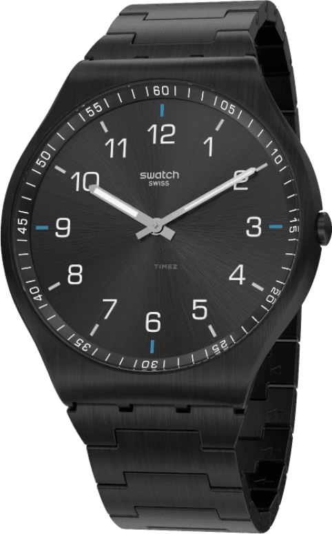Swatch,SKIN ,Stainless Steel,Black,SS07B100G