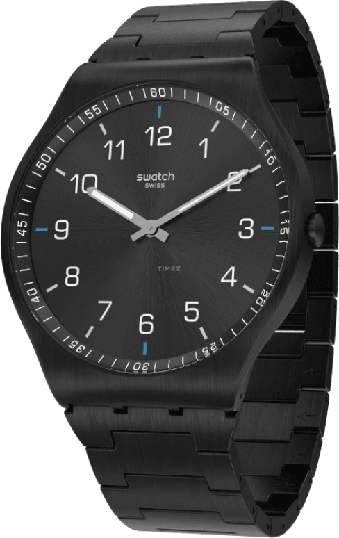 Swatch,SKIN ,Stainless Steel,Black,SS07B100G
