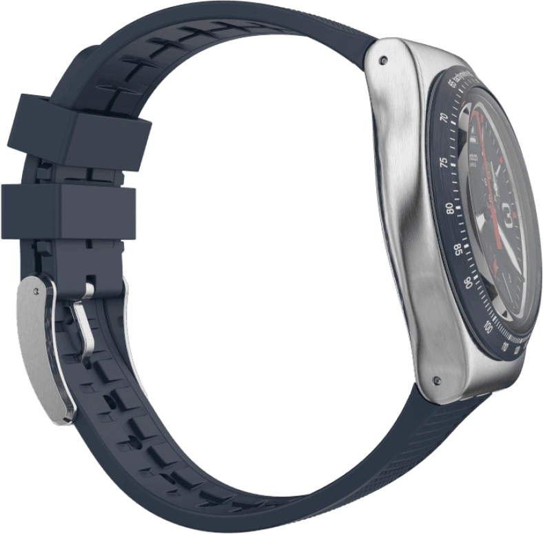 Swatch,IRONY 43mm,43mm,Stainless Steel,Blue,YVS454