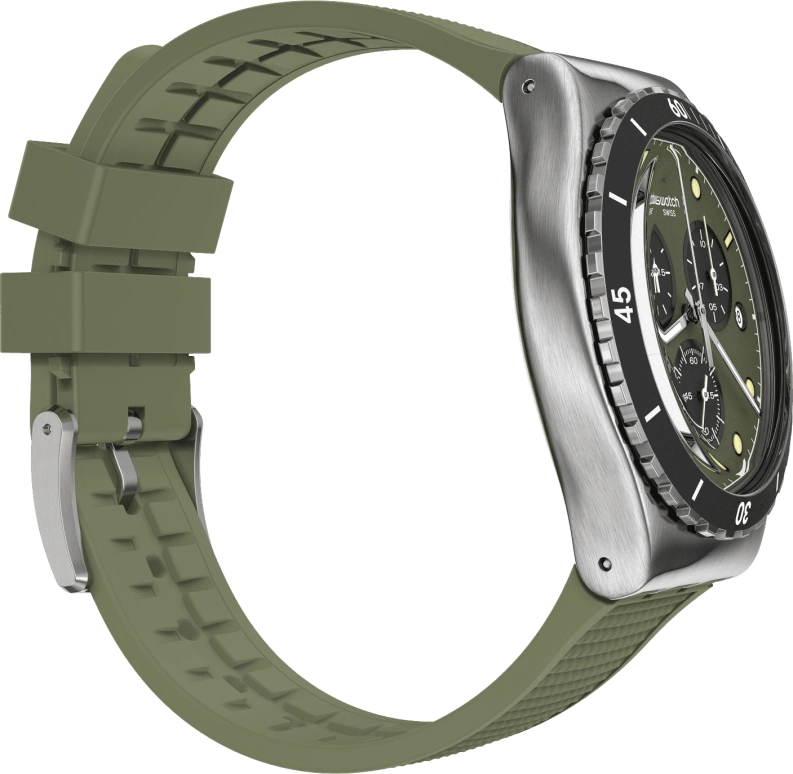 Swatch,IRONY 43mm,43mm,Stainless Steel,Green,YVS488