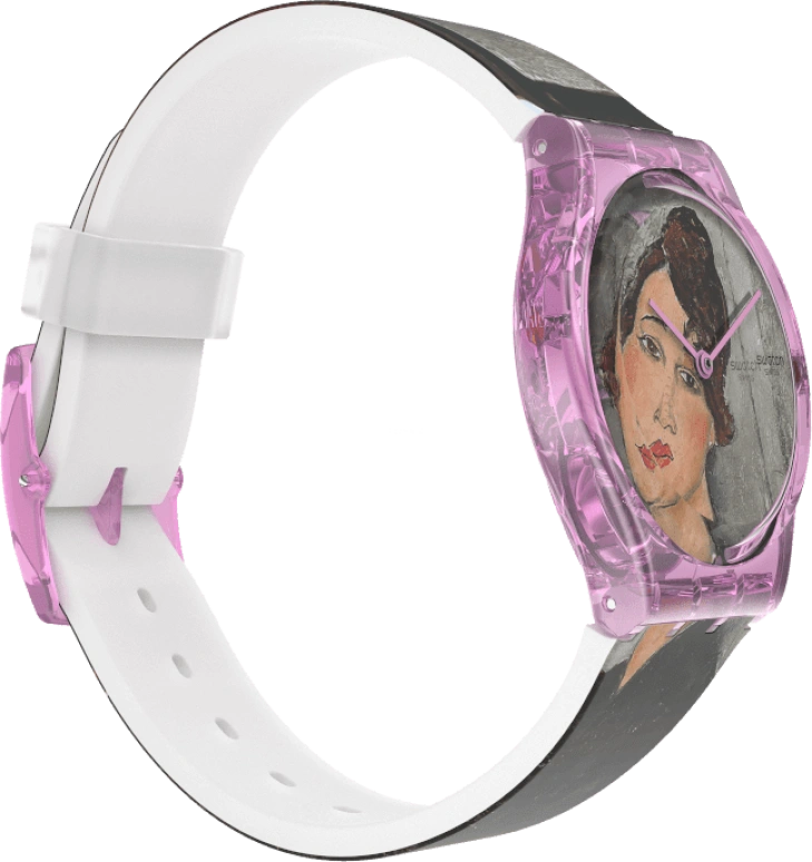 Swatch,Originals 34mm,34mm,Plastic,Multi-Color,Quartz,Sapphire,Crystal Glass,Round,GZ356