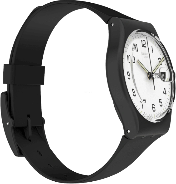 Swatch,Originals 34mm,34mm,Plastic,White,Quartz,Date,Day,GB743