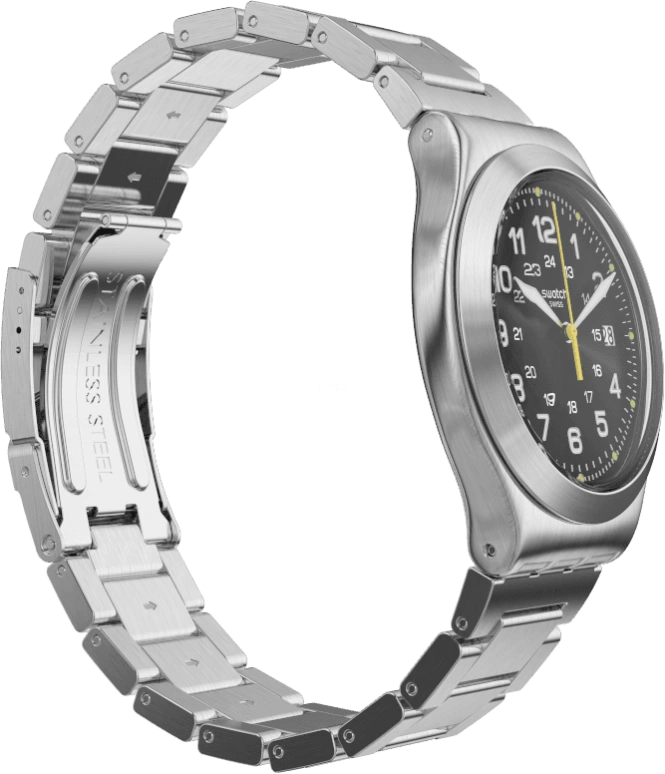 Swatch,IRONY 42.70mm,42.70mm,Stainless Steel,Black,YWS439G