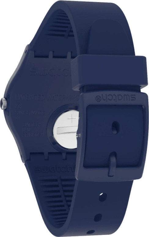 Swatch,Originals 39.20mm,39.20mm,Plastic,Blue,Sapphire,Crystal Glass,Closed,GN726