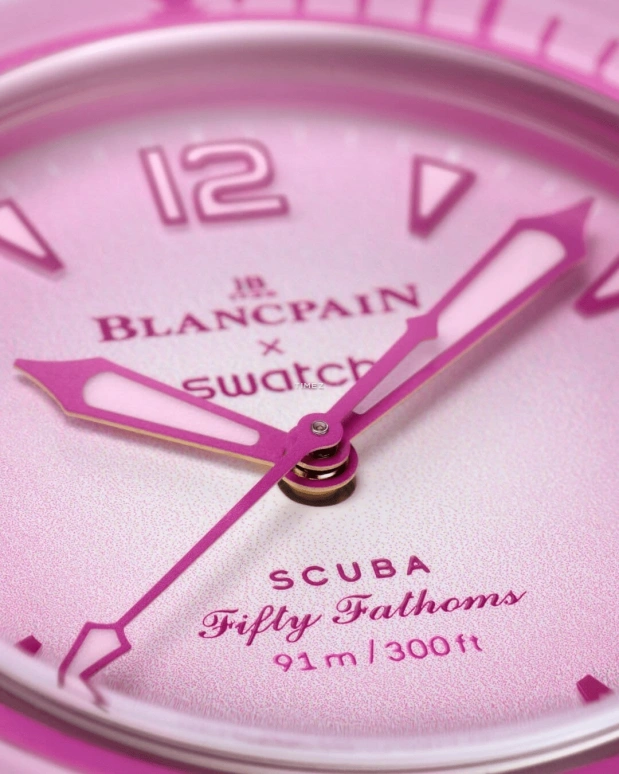 Swatch,BIOCERAMIC 42.30mm,42.30mm,Ceramic,Pink,Automatic,Day,90hours,SO35P400
