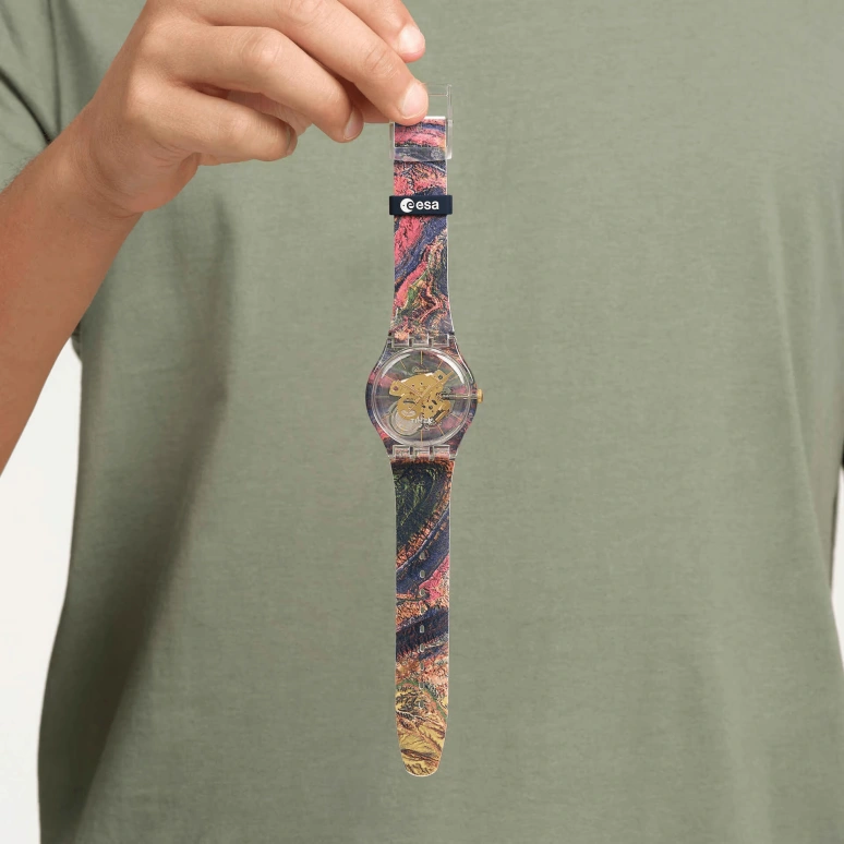 Swatch,Originals 41mm,41mm,Plastic,Multi-Color,Transparent,Quartz,Round,Transparent,SUOK147,SUOK147-037