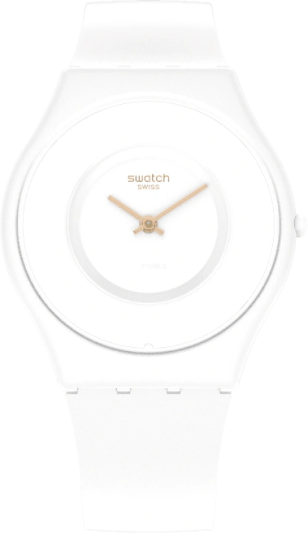 Swatch,SKIN 34mm,34mm,Ceramic,White,Quartz,SS09W100