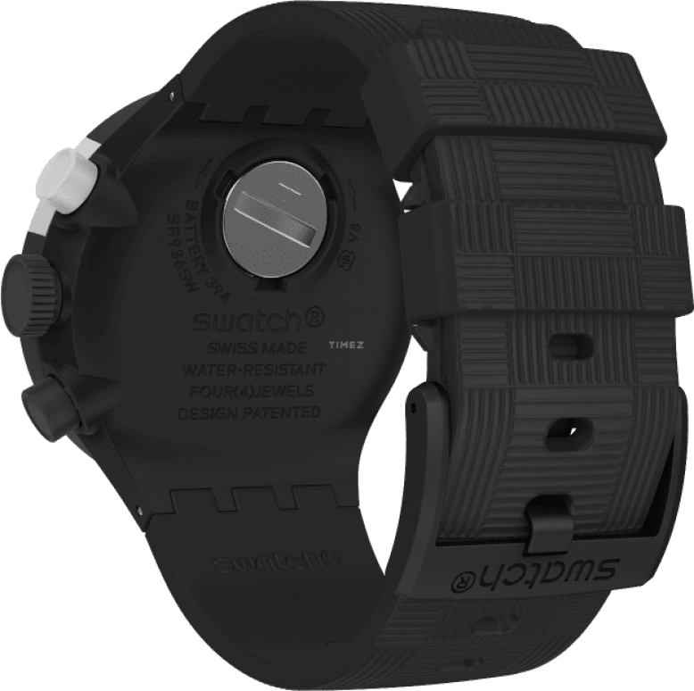 Swatch,THE BOLD 47mm,47mm,Plastic,Sapphire,Crystal Glass,SB02B404