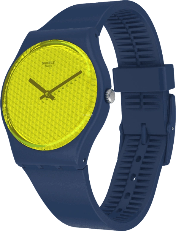 Swatch,Originals 34mm,34mm,Plastic,Yellow,GN266