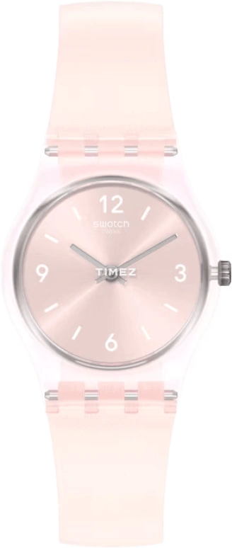 Swatch,Other 25mm,25mm,Plastic,Pink,Quartz,Tonneau,LP159
