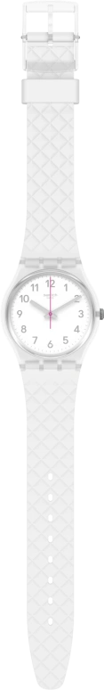Swatch,Originals 34mm,34mm,Plastic,White,Quartz,Baton,GE286