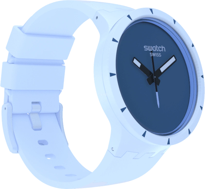 Swatch,THE BOLD 47mm,47mm,Bioceramic,Ceramic,Blue,Sapphire,Crystal Glass,SB03N102