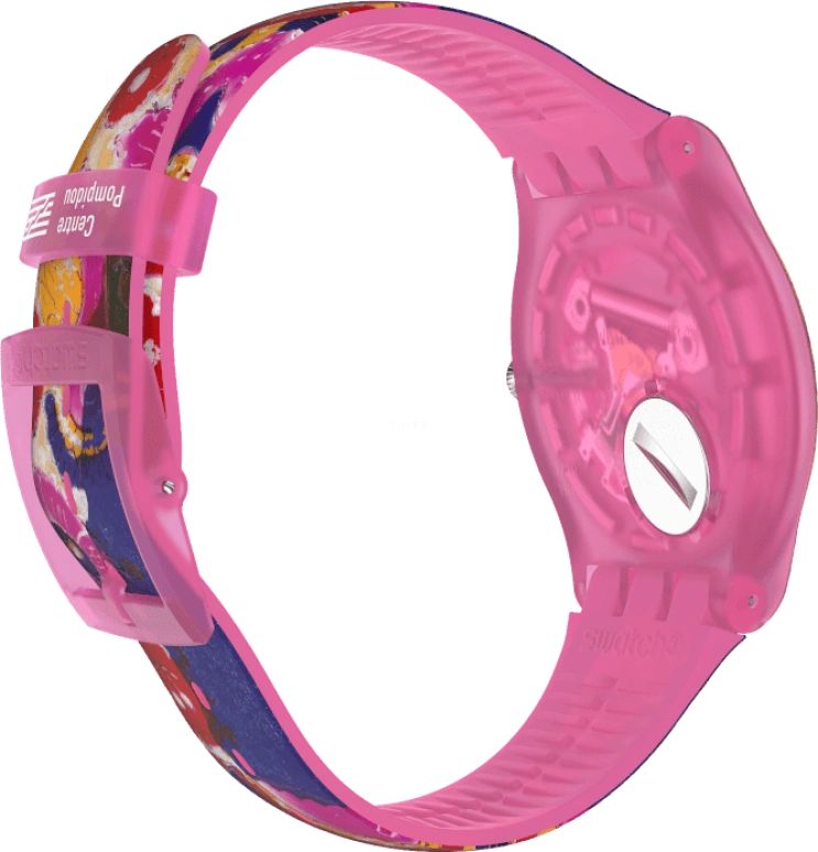Swatch,Originals 41mm,41mm,Plastic,Multi-Color,Quartz,Sapphire,Crystal Glass,Round,SUOZ341