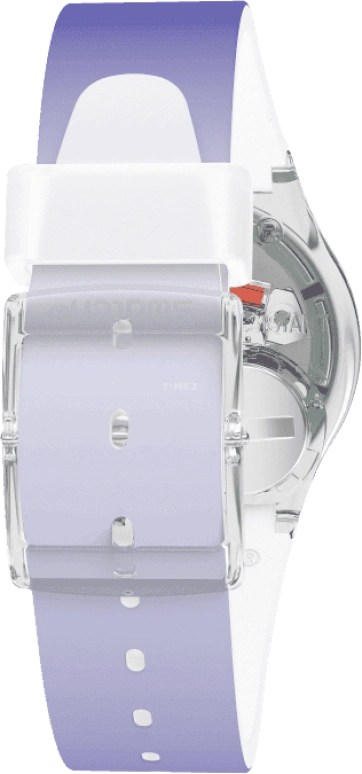 Swatch,Originals 34mm,34mm,Plastic,Purple,Green,Sapphire,Crystal Glass,GE718