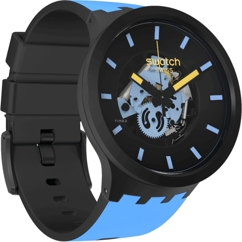 Swatch,THE BOLD 47mm,47mm,Black,SB03B108