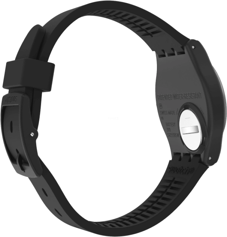 Swatch,Originals 34mm,34mm,Plastic,Black,Closed,GB330