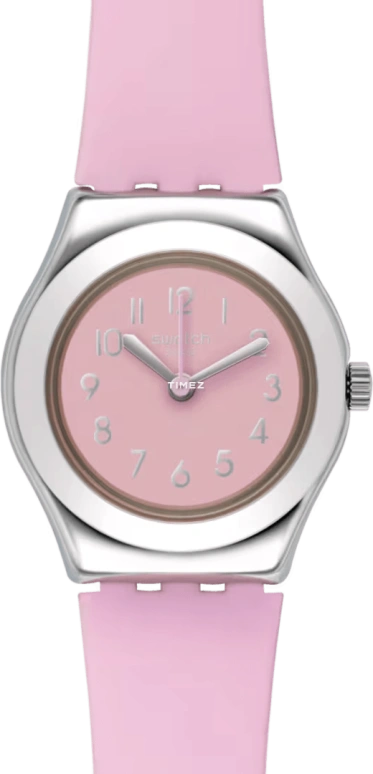 Swatch,IRONY 25mm,25mm,Stainless Steel,Pink,Quartz,Sapphire,Crystal Glass,Tonneau,YSS305