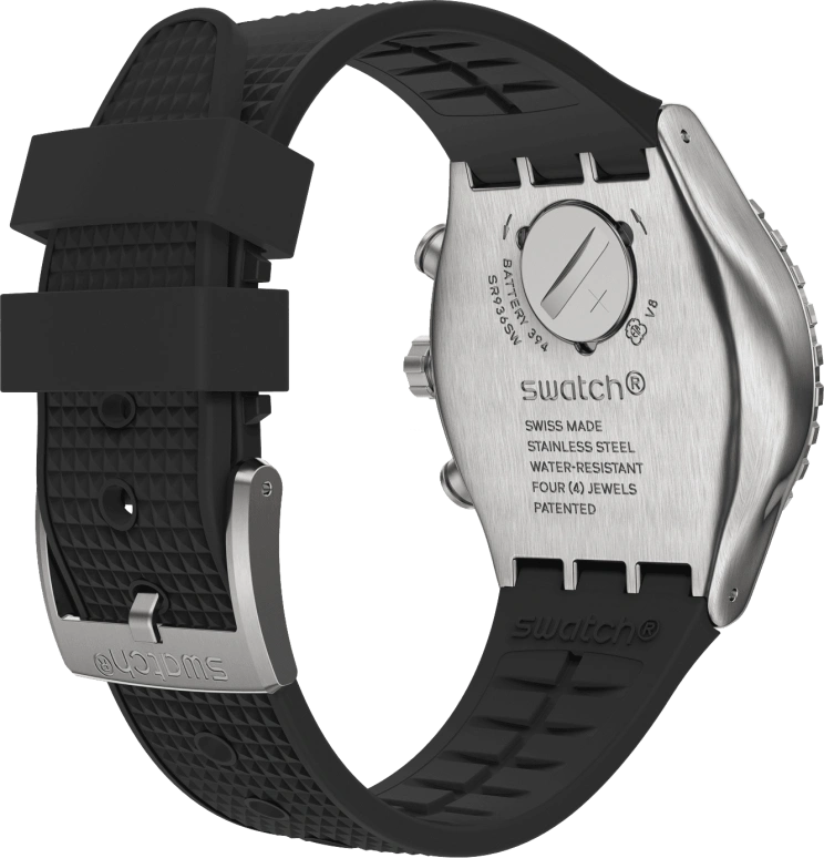 Swatch,IRONY 43mm,43mm,Stainless Steel,Black,YVS487