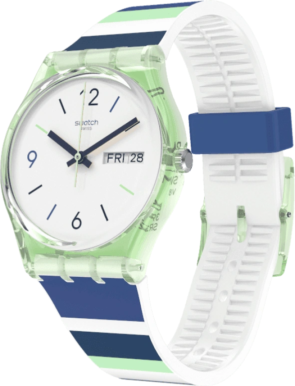 Swatch,Originals 34mm,34mm,Plastic,White,Open,GG711
