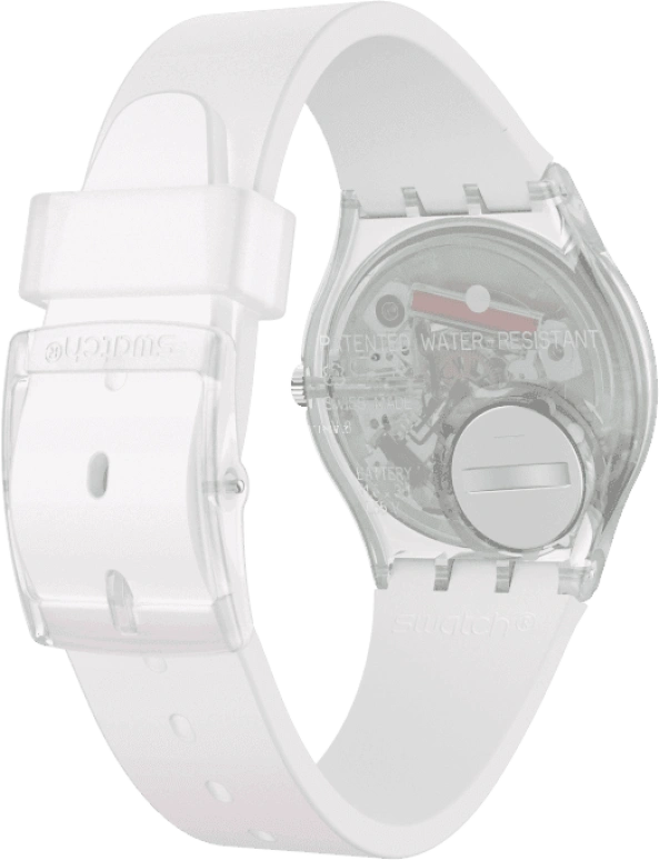Swatch,Originals 34mm,34mm,Plastic,Pink,Green,Sapphire,Crystal Glass,GE714