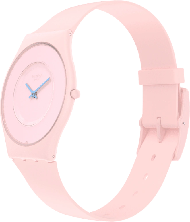 Swatch,SKIN 34mm,34mm,Ceramic,Pink,Closed,SS09P100