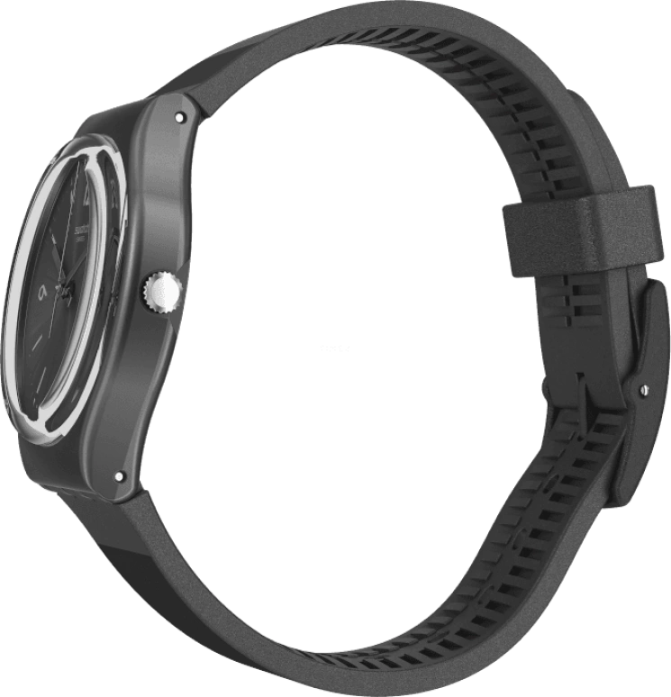Swatch,Originals 34mm,34mm,Plastic,Black,Quartz,Round,GB430
