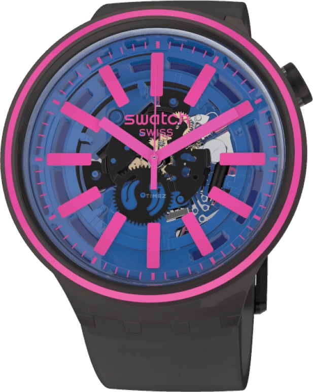 Swatch,THE BOLD 47mm,47mm,Plastic,Blue,SO27B111
