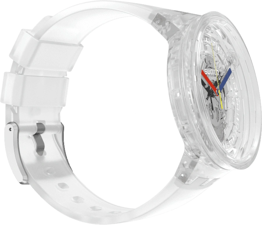 Swatch,THE BOLD 47mm,47mm,Plastic,Transparent,SO27E100