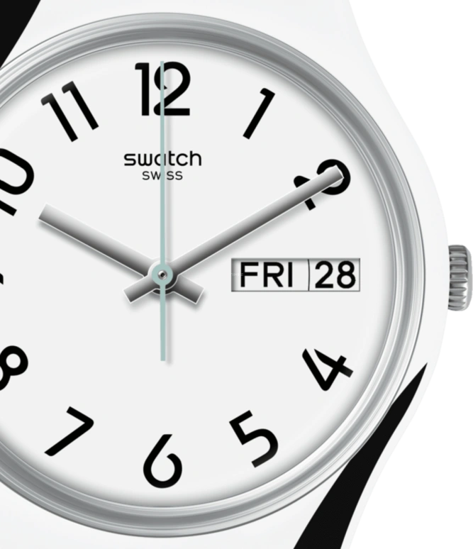 Swatch,Originals 34mm,34mm,Plastic,White,GW711