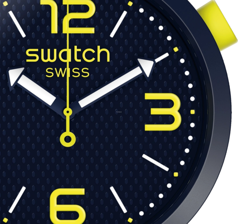 Swatch,THE BOLD 47mm,47mm,Plastic,Black,SO27N102