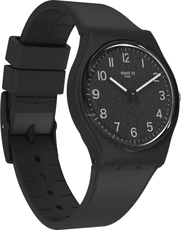 Swatch,Originals 34mm,34mm,Plastic,Black,GB326