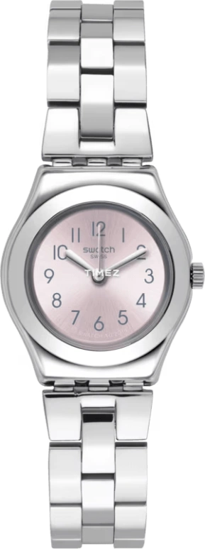 Swatch,IRONY 25mm,25mm,Stainless Steel,Pink,Quartz,Round,Gray,YSS310G