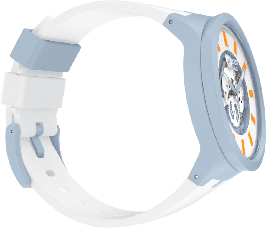 Swatch,THE BOLD 47mm,47mm,Bioceramic,Ceramic,White,SB03N101