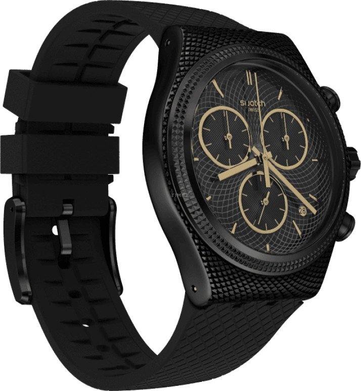Swatch,IRONY 43x49mm,43x49mm,Black,YVB408