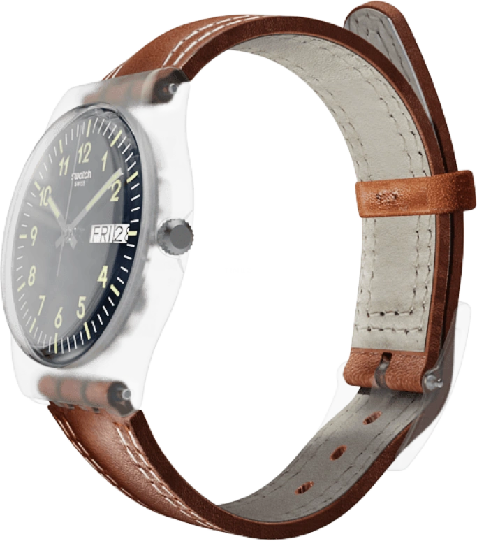 Swatch,Originals 34mm,34mm,Plastic,Blue,GE709