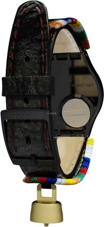 Swatch,Originals 34mm,34mm,Plastic,Black,GB285