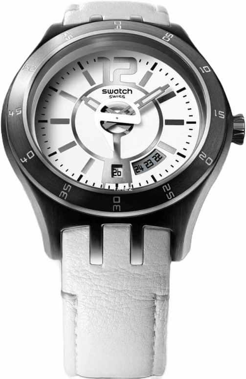 Swatch,Other 41mm,41mm,Stainless Steel,White,Quartz,Day,Sapphire,YTS401